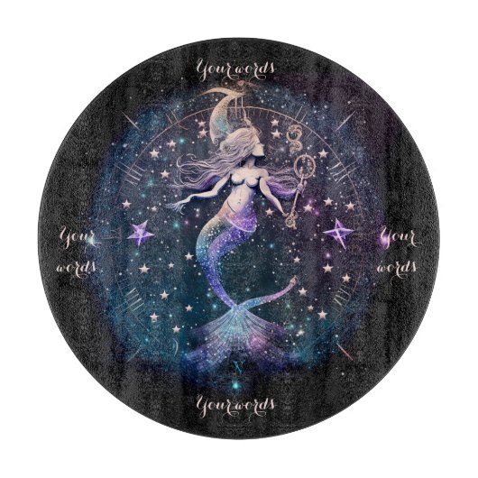 Erstellen Sie Ihre eigene Lila Himmelsfrau Schneidebrett (Vorderseite)