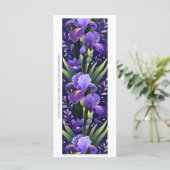 Erstellen Sie Ihre eigene Lila Iris Lesezeichen Ca (Stehend Vorderseite)