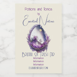 Erstellen Sie Ihre eigene Lila Landschaftsstruktur Lebensmitteletikett