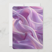 Erstellen Sie Ihre eigene Lila Lilac-Seide Einladung (Rückseite)