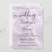 Erstellen Sie Ihre eigene Lila Lilac-Seide Einladung (Vorderseite)