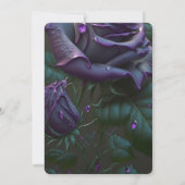 Erstellen Sie Ihre eigene Lila Rose. Einladung (Rückseite)