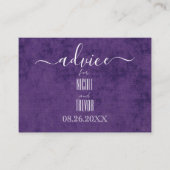 Erstellen Sie Ihre eigene Lila Textur Hinweiskarte (Vorderseite)