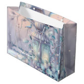 Erstellen Sie Ihre eigene Lila Weihnachtslatte Große Geschenktüte (Vorderseite Schrägansicht)