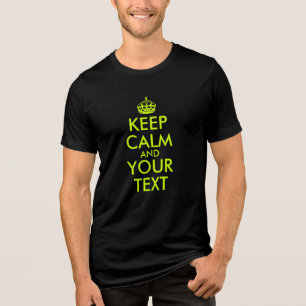 Erstellen Sie Ihre eigene Limone Behalten Ruhe Tri-Blend Shirt