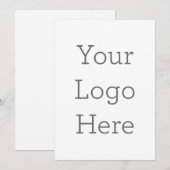 Erstellen Sie Ihre eigene Logo-Einladung Einladung (Vorne/Hinten)