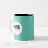 Erstellen Sie Ihre eigene Logo-Tasse Zweifarbige Tasse (Vorderseite Links)