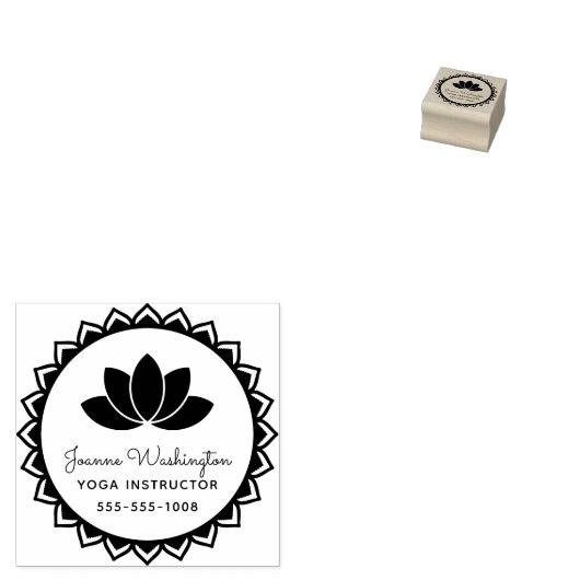 Erstellen Sie Ihre eigene Lotus Blume Yoga Gummistempel (Stempel)