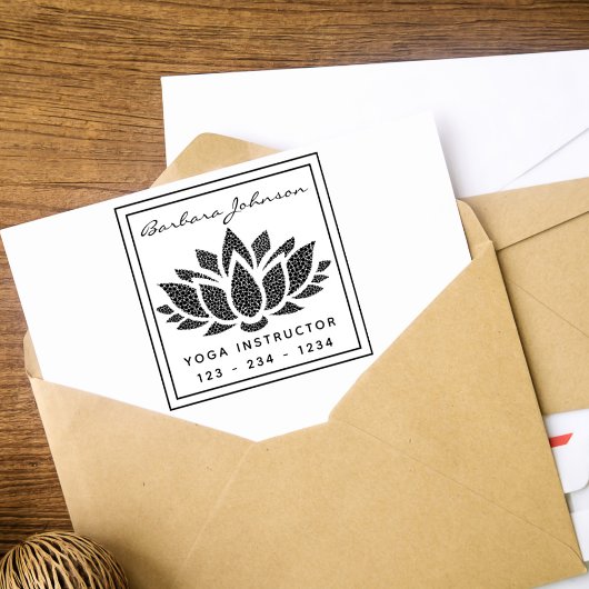 Erstellen Sie Ihre eigene Lotus Blume Yoga Gummistempel