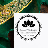 Erstellen Sie Ihre eigene Lotus Blume Yoga Gummistempel