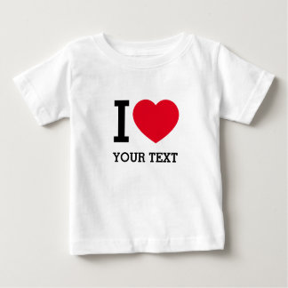 Erstellen Sie Ihre eigene lustige I-Liebe Baby T-shirt