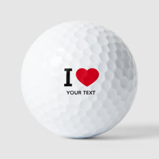 Erstellen Sie Ihre eigene lustige I-Liebe Golfball