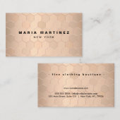 Erstellen Sie Ihre eigene Luxus-Boutique Visitenkarte (Vorne/Hinten)