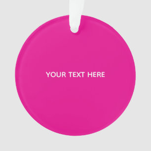 Erstellen Sie Ihre eigene Magenta-Einladungskarte Ornament