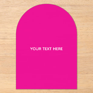 Erstellen Sie Ihre eigene Magenta-Einladungspostka Acryleinladungen