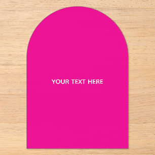 Erstellen Sie Ihre eigene Magenta-Einladungspostka Acryleinladungen