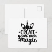 Erstellen Sie Ihre eigene Magie Postkarte (Vorne/Hinten)