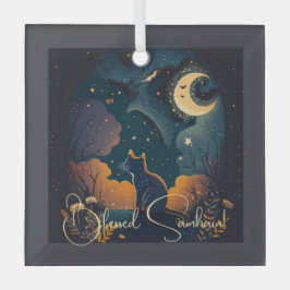 Erstellen Sie Ihre eigene magische schwarze Katze Ornament Aus Glas