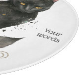 Erstellen Sie Ihre eigene magische schwarze Katze  Schneidebrett (Ecke)