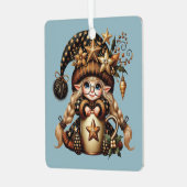 Erstellen Sie Ihre eigene magische Weihnachtskugel Ornament Aus Metall (Vorderseite links)