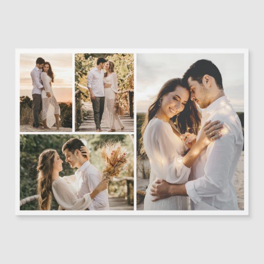 Erstellen Sie Ihre eigene Magnetkarte mit vier Fot (Vorderseite)