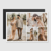 Erstellen Sie Ihre eigene Magnetkarte mit vier Fot (Vorne/Hinten)