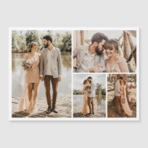 Erstellen Sie Ihre eigene Magnetkarte mit vier Fot