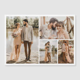 Erstellen Sie Ihre eigene Magnetkarte mit vier Fot