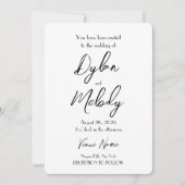 Erstellen Sie Ihre eigene maßgeschneiderte Hochzei Einladung (Vorderseite)