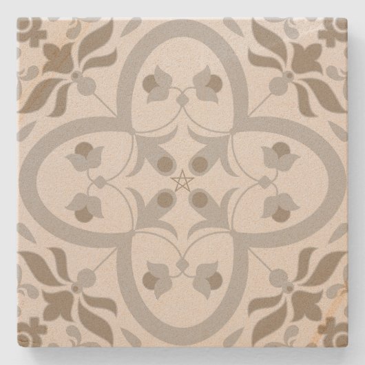 Erstellen Sie Ihre eigene mediterrane Silber-Bronz Steinuntersetzer (Vorderseite)