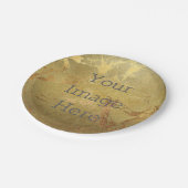 Erstellen Sie Ihre eigene Metallic Gold Imitats Fo Pappteller (Schrägansicht)