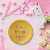 Erstellen Sie Ihre eigene Metallik Antique Gold Im Pappteller (Party)