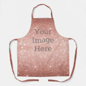 Erstellen Sie Ihre eigene metallische Rose Gold Gl Schürze (Vorderseite)