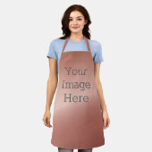 Erstellen Sie Ihre eigene metallische Rose Gold Im Schürze (Getragen)