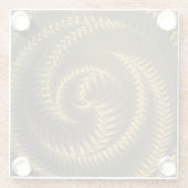 Erstellen Sie Ihre eigene - Metallspirale - Gold Glasuntersetzer (Rückseite)