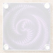 Erstellen Sie Ihre eigene - Metallspirale - Lila Glasuntersetzer (Rückseite)