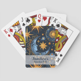 Erstellen Sie Ihre eigene Midnight Blue & Gold Cel Spielkarten