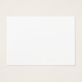 XL : 8,89 cm x 6,35 cm Visitenkarte (Rückseite)