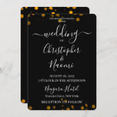 Erstellen Sie Ihre eigene Minimalistische Bokeh Ed Einladung (Vorne/Hinten)