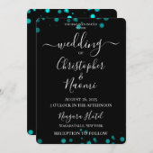 Erstellen Sie Ihre eigene Minimalistische Bokeh Ed Einladung (Vorne/Hinten)