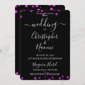 Erstellen Sie Ihre eigene Minimalistische Bokeh Ed Einladung (Vorne/Hinten)