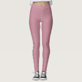 Erstellen Sie Ihre eigene Minimalistische Dusty Ro Leggings (Vorderseite)