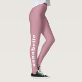 Erstellen Sie Ihre eigene Minimalistische Dusty Ro Leggings (Rechts)