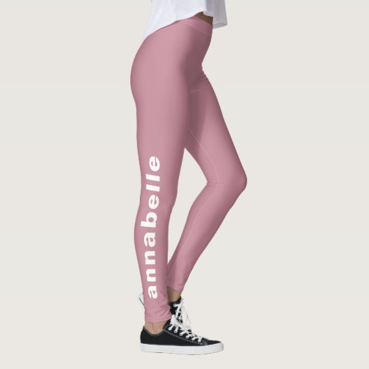 Erstellen Sie Ihre eigene Minimalistische Dusty Ro Leggings (Rechts)