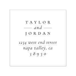 Erstellen Sie Ihre eigene Minimalistische Hochzeit Permastempel