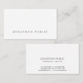 Erstellen Sie Ihre eigene Minimalistische schöne S Visitenkarte (Vorne/Hinten)