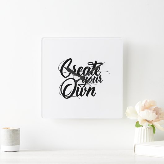 Erstellen Sie Ihre eigene minimalistische Wall-Uhr Quadratische Wanduhr (Zuhause)