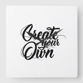 Erstellen Sie Ihre eigene minimalistische Wall-Uhr Quadratische Wanduhr