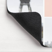 Erstellen Sie Ihre eigene Mit Monogramm 4-Foto-Gal Mousepad (Ecke)