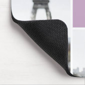 Erstellen Sie Ihre eigene Mit Monogramm 4-Foto-Gal Mousepad (Ecke)